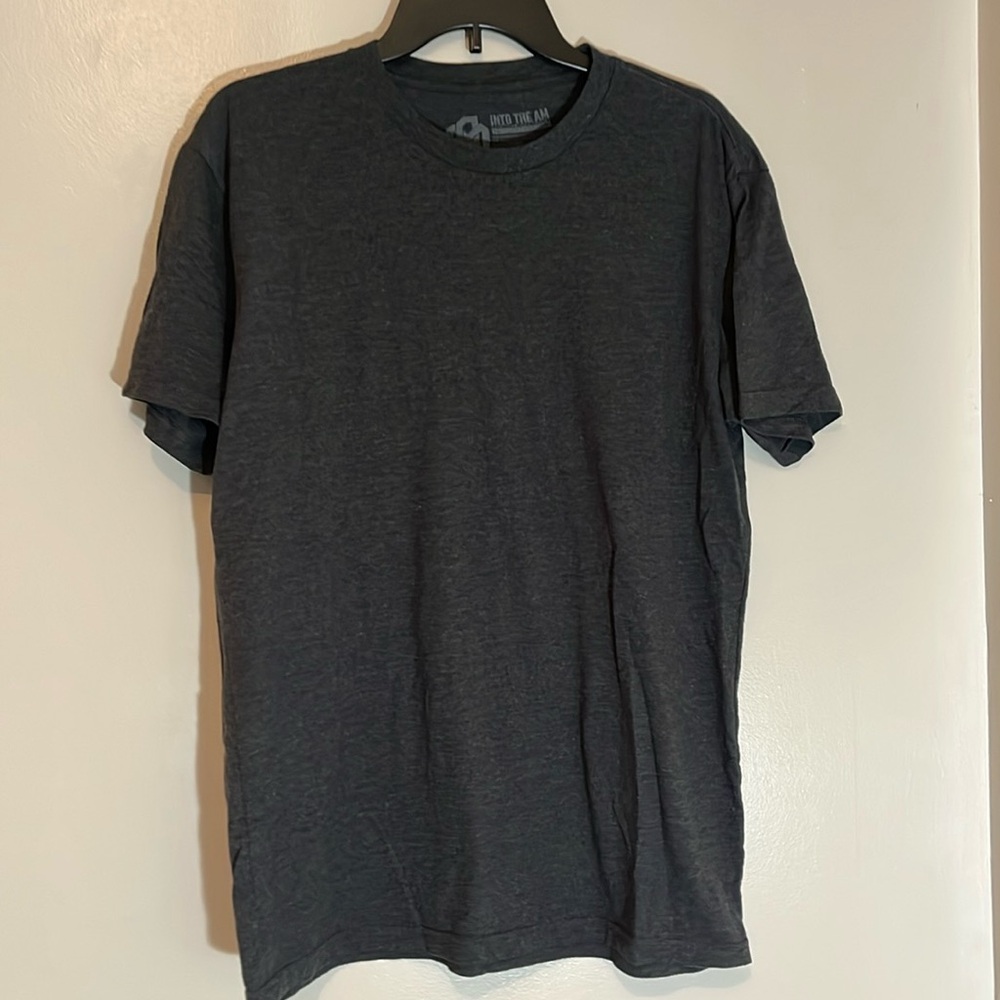 Men's Dark Grey Short Sleeve Tee Large